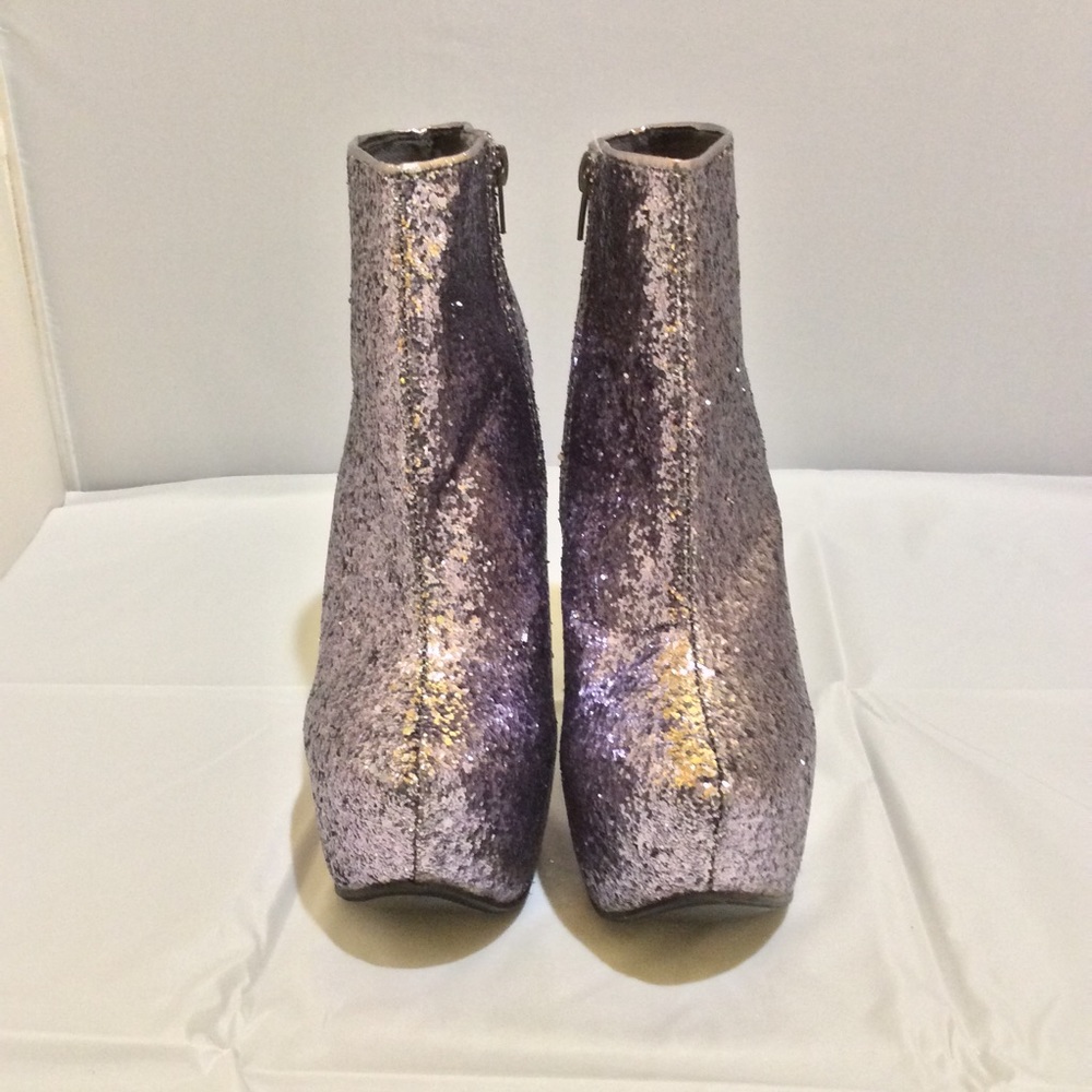 Lollipop Glitter Covered platform ankle booties